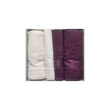 Özdilek Mürdüm Krem Blossom Best Set Hamam Takımı