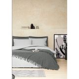 Özdilek Natural Çift Kişilik Pikeli Nevresim Takımı - Antrasit - 200 x 220 cm