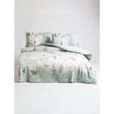 Özdilek Naturlig Tek Kişilik Kışlık Flanel Nevresim Takımı – %100 Pamuk, Yumuşak ve Sıcak Tutucu Kumaş - Yeşil - 160 x 220 cm
