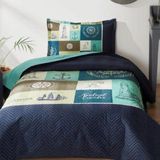 Özdilek Nautical Traveler Tek Kişilik Kapitone Nevresim Takımı - Lacivert - 180 x 230 cm