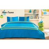 Özdilek Neon Frame Tek Kişilik Pike Takımı - Mavi