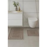Özdilek (Nev) 2'li Banyo Paspası Line Bej