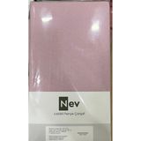 Özdilek Nev Marka Lastikli Fitted Penye Çarşaf 100X200 + 30 cm ( Yükseklik 30 cm ) Açık Pembe - Beyaz - 100x200cm