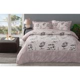 Özdilek Nevresim Takımı Lastikli Çarşaf Ranforce 57 Tel Tek Kişilik Pdr Toıle De Jou - Pudra - 160 x 220 cm