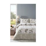 Özdilek Nevresim Takımı Ranforce Çift Kişilik Bej Toile De Jouy - 200 x 220 cm