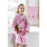 Özdilek Niloya Heart Lisanslı Çocuk Bornoz Seti 7/8 Yaş - 1 - 2 Yaş - Pembe