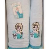 Özdilek Özdilek Dsny Frozen Snowflake Mavi Banyo Seti