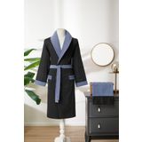 Özdilek Özdilek Masculine Ethnic Indigo Bornoz Seti