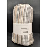Özdilek Pamuklu Dizüstü Tv Battaniye (130X170)-STRIPED Camel - 100 x 100 cm