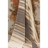 Özdilek Pamuklu Tv Diz Battaniyesi Tek Kişilik 130x170 Striped Bej 3372 - 130 x 170 cm