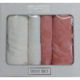 Özdilek Pastoral Best Hamam Seti - Gül Kurusu / Krem - Standart - Beyaz