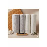 Özdilek Pastoral Krem-Gri Best Set Hamam Takımı,%100 Pamuk, Bornoz ve Havlu Seti