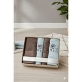 Özdilek Pony Havlu Seti Best Set Hamam Takımı Kahve-Mavi - Çok Renkli - 70 x 140 cm
