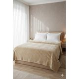Özdilek Prestige Çift Kişilik Kabartma Desenli Battaniye - Bej - 220 x 240 cm