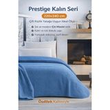 Özdilek Prestige Kalın Embos Çift Kişilik Battaniye (220X240)-ÇIN Mavisi Yeni - 220 x 240 cm