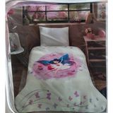 Özdilek Prime Tek Kişilik Çocuk Battaniye (155X215)-FAIRIES Yeni - 155 x 215 cm - Krem