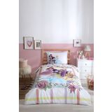 Özdilek Princess Flowers Tek Kişilik Disney Lisanslı Lastikli Fitted Çarşaf Kapitone Çocuk Nevresim Takımı