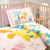 Özdilek Ranforce Bebek Nevresim Takımı Tweety Tropic Pembe - 100 x 150 cm