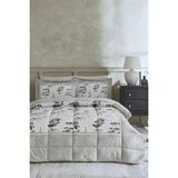 Özdilek Ranforce Çift Kişilik Uyku Seti-Toile De Jouy Bej - 195 X 215