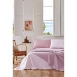 Özdilek Rf -Colourist Rose Pudra- Çift Kişilik Pike Takımı - Pembe - 200 x 230