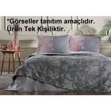 Özdilek Rf -Ditsy Mor- Tek Kişilik Pike Takımı