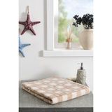 Özdilek Shell Plaid Kadife Banyo Havlusu 90X150 cm - 90 x 150 cm - Bej