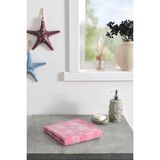 Özdilek Shell Plaid Kadife El ve Yüz Havlusu 50x90 cm - 50 x 90 cm - Pembe