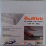 Özdilek Sıvı Geçirmez Yatak Koruyucu Alez 70 x 140 cm Pamuklu Fitted Özellikli Bebek Yatağı - Beyaz