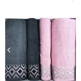 Özdilek Snazzy Best Set (Hamam Takımı) Antrasit-Pembe - 140 x 70 cm - Gri - Pembe