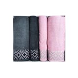 Özdilek Snazzy Best Set (Hamam Takımı) Antrasit-Pembe