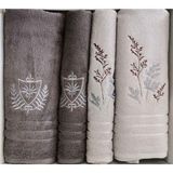 Özdilek Soft Leaf Best Set Hamam Takımı Gri-Antrasit 6325 - 50 x 85 cm