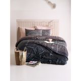 Özdilek Soft Life Toppeto Çift Kişilik Pamuk Saten Nevresim Takımı – Lacivert - 200 x 220 cm