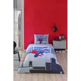 Özdilek Spiderman Blue Web Tek Kişilik Lisanslı Lastikli Çocuk Nevresim Takımı Beyaz