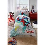 Özdilek Spiderman Spidey Hero Tek Kişilik Lisanslı Lastikli Çarşaf Çocuk Nevresim Takımı - Yeşil