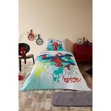 Özdilek Spiderman Spidey Hero Tek Kişilik Lisanslı Lastikli Çarşaf Çocuk Pike Takımı - Yeşil