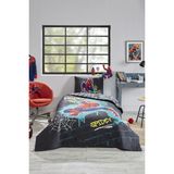 Özdilek Spiderman Street Tek Kişilik Disney Lisanslı Lastikli Fitted Çarşaf Kapitone Çocuk Nevresim Takımı - Gri