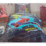 Özdilek Spiderman Street Tek Kişilik Lisanslı Çocuk Yatak Örtüsü Takımı - Gri - 160 x 230 cm