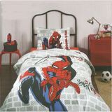 Özdilek Spiderman Süper Hero Tek Kişilik Kapitoneli Nevresim Takımı 4926 - 180 x 230 cm - Açık Pembe