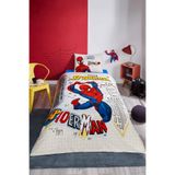 Özdilek Spiderman Web Sling Tek Kişilik Lisanslı Lastikli Çocuk Nevresim Takım
