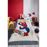 Özdilek Spiderman Web Sling Tek Kişilik Lisanslı Lastikli Çocuk Nevresim Takımı
