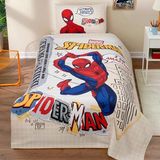 Özdilek Spiderman Web Slinger Tek Kişilik Lisanslı Lastikli Çarşaf Çocuk Pike Takımı