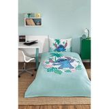 Özdilek Stitch Summer Tek Kişilik Disney Lisanslı Lastikli Çarşaf Çocuk Pike Takımı - Mint