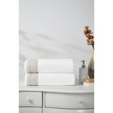 Özdilek Strap Banyo Havlusu 90X150 cm - Beyaz - Bej - 90 x 150 cm