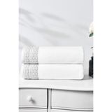 Özdilek Strap Banyo Havlusu 90x150 cm (Beyaz/Gri)