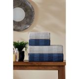 Özdilek Striscai Havlu Seti Best Set Hamam Takımı Gri-Lacivert - Çok Renkli - 90 x 150 cm