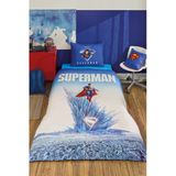Özdilek Superman Genesis Tek Kişilik Lisanslı Lastikli Çarşaf Çocuk Nevresim Takımı - Mavi