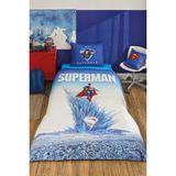 Özdilek Superman Genesis Tek Kişilik Lisanslı Lastikli Çarşaf Çocuk Nevresim Takımı - Mavi