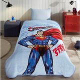Özdilek Superman Lightning Tek Kişilik Battaniye Lisanslı - Beyaz - 155 x 215 cm