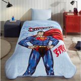 Özdilek Superman Lightning Tek Kişilik Battaniye Lisanslı - Mavi - 160 x 220 cm