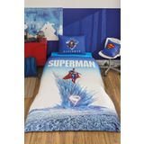 Özdilek Superman Temalı Genesis Tek Kişilik Lisanslı Lastikli Çarşaf Çocuk Nevresim Takımı